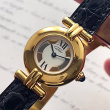 Load and play video in Gallery viewer, Vintage Must de Cartier Colisée Vermeil Watch, Trinity Dial, Quartz
