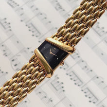 Load and play video in Gallery viewer, Vintage Seiko Rivoli Asymmetrical Gold Plated Quartz Watch
