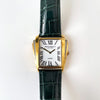 Vintage Gold-Plated Bruno Magli Diamond-Set Watch with Statement Dial