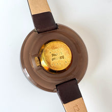 Load image into Gallery viewer, 70s Lanvin Mechanical Watch with Brown Oversized Bezel
