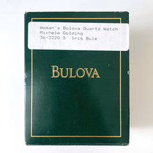 Load image into Gallery viewer, 1994 Ladies&#39; Bulova Tank Style Quartz Watch With Gold-Plated Case and Leather Strap
