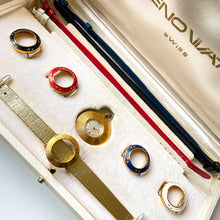 Load image into Gallery viewer, Vintage Boxed Heno Mechanical Watch with Interchangeable Bezels and Straps
