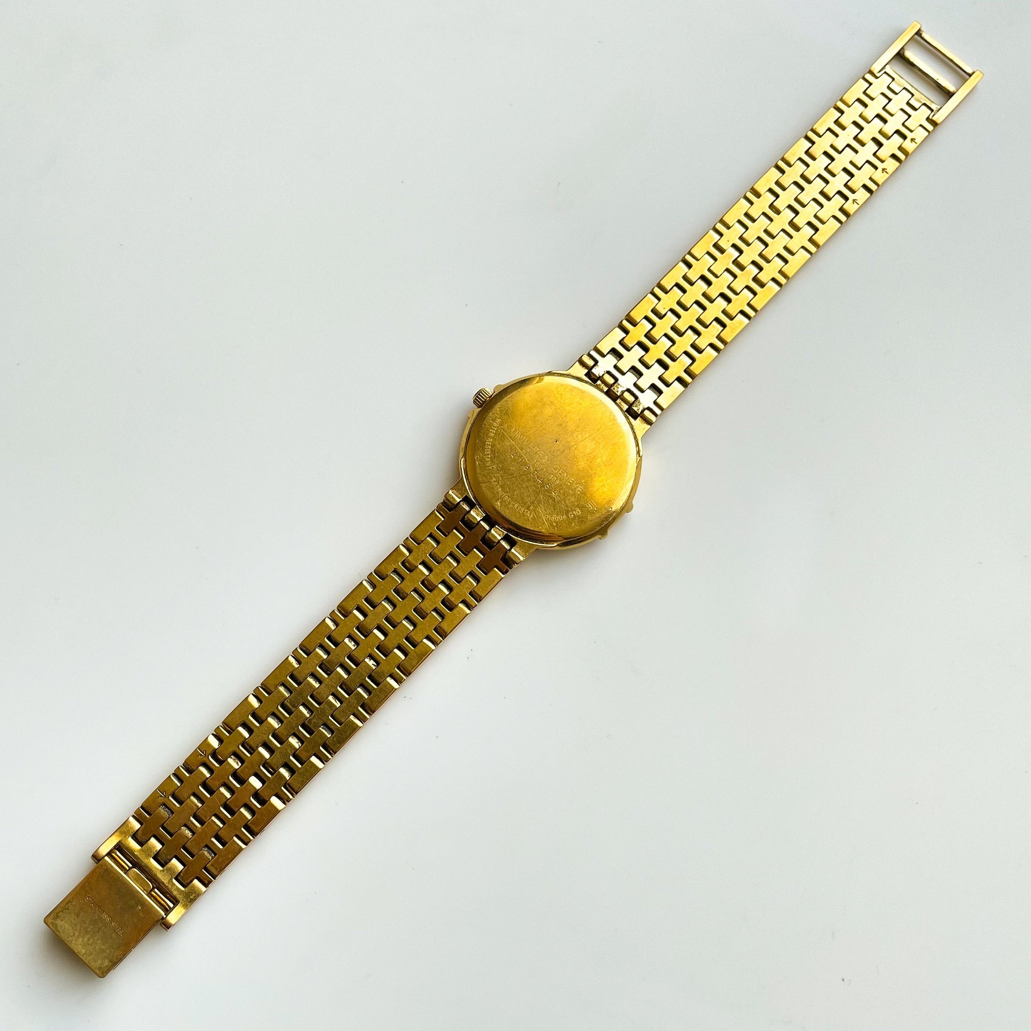 Vintage 1990s Gold-Plated Universal Geneve Country-Club Quartz 