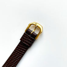 Load image into Gallery viewer, Vintage Ladies&#39; Gold-Plated Raymond Weil Quartz Watch with Brown Leather Strap
