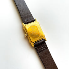 Load image into Gallery viewer, Vintage Ladies&#39; Gold-Plated Raymond Weil Quartz Watch with Brown Leather Strap
