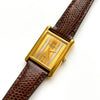 Vintage Raymond Weil Tank Style Quartz Watch - Gold-Plated Case
