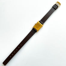 Load image into Gallery viewer, Vintage Ladies&#39; Gold-Plated Raymond Weil Quartz Watch with Brown Leather Strap
