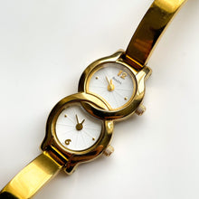 Load image into Gallery viewer, 1999 Gold-Plated Ladies&#39; Bulova Quartz Watch With Dual Dial
