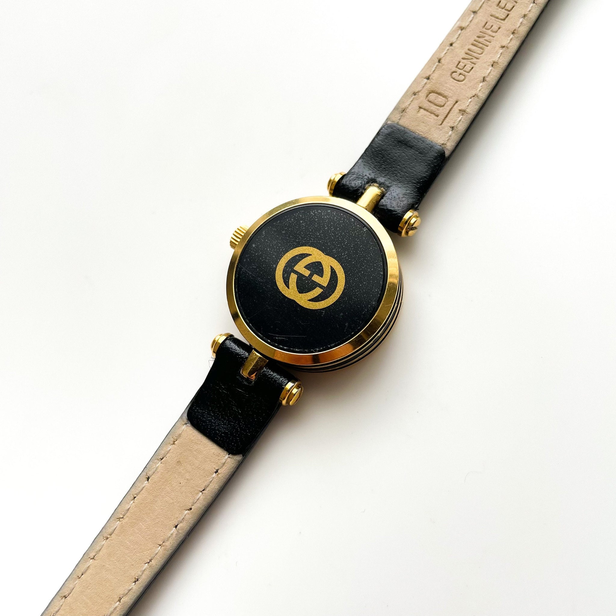 Gucci stack watch Vintage Gucci Black Enamel Stack Watch Quartz | Mercari main image 3