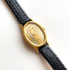 Vintage 80s Raymond Weil Quartz Watch With Oval Dial