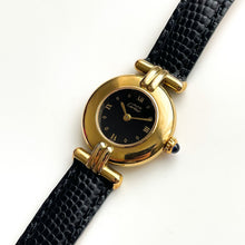 Load image into Gallery viewer, Cartier Must Colis√©e Vermeil - Gold-Plated Silver 925 with Black Dial
