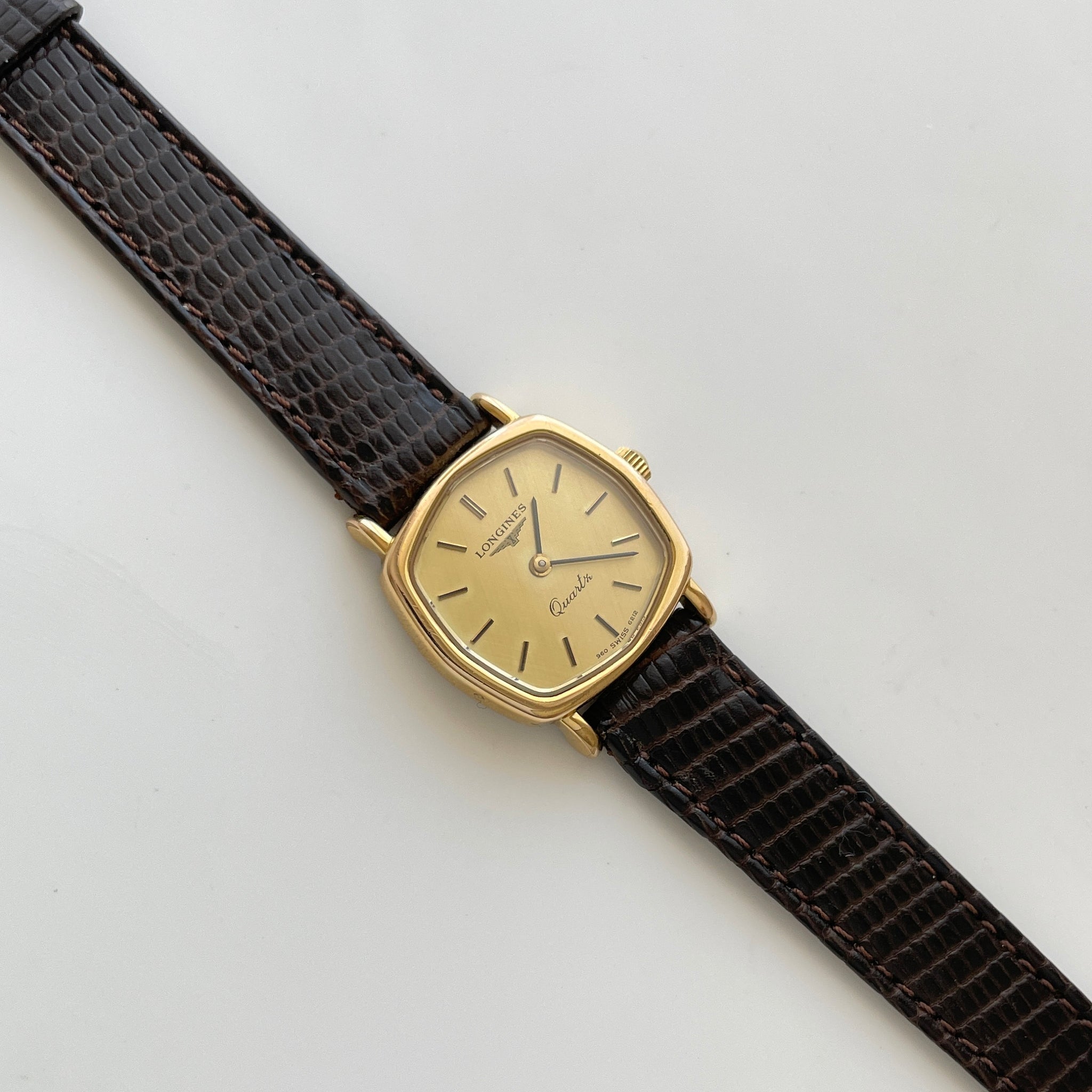 Longines Ladies Gold Watch Leather Strap 18CT GOLD LADIES WATCH