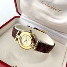 Load image into Gallery viewer, Cartier Must Colis√©e Vermeil - Gold-Plated Silver 925 with Gold Dial - Boxed
