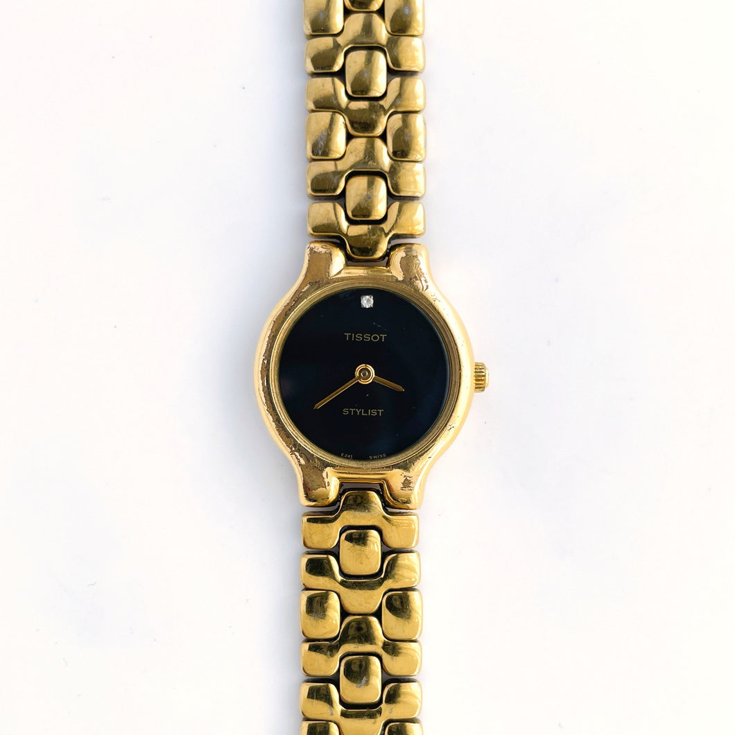 Tissot stylist gold watch new arrivals