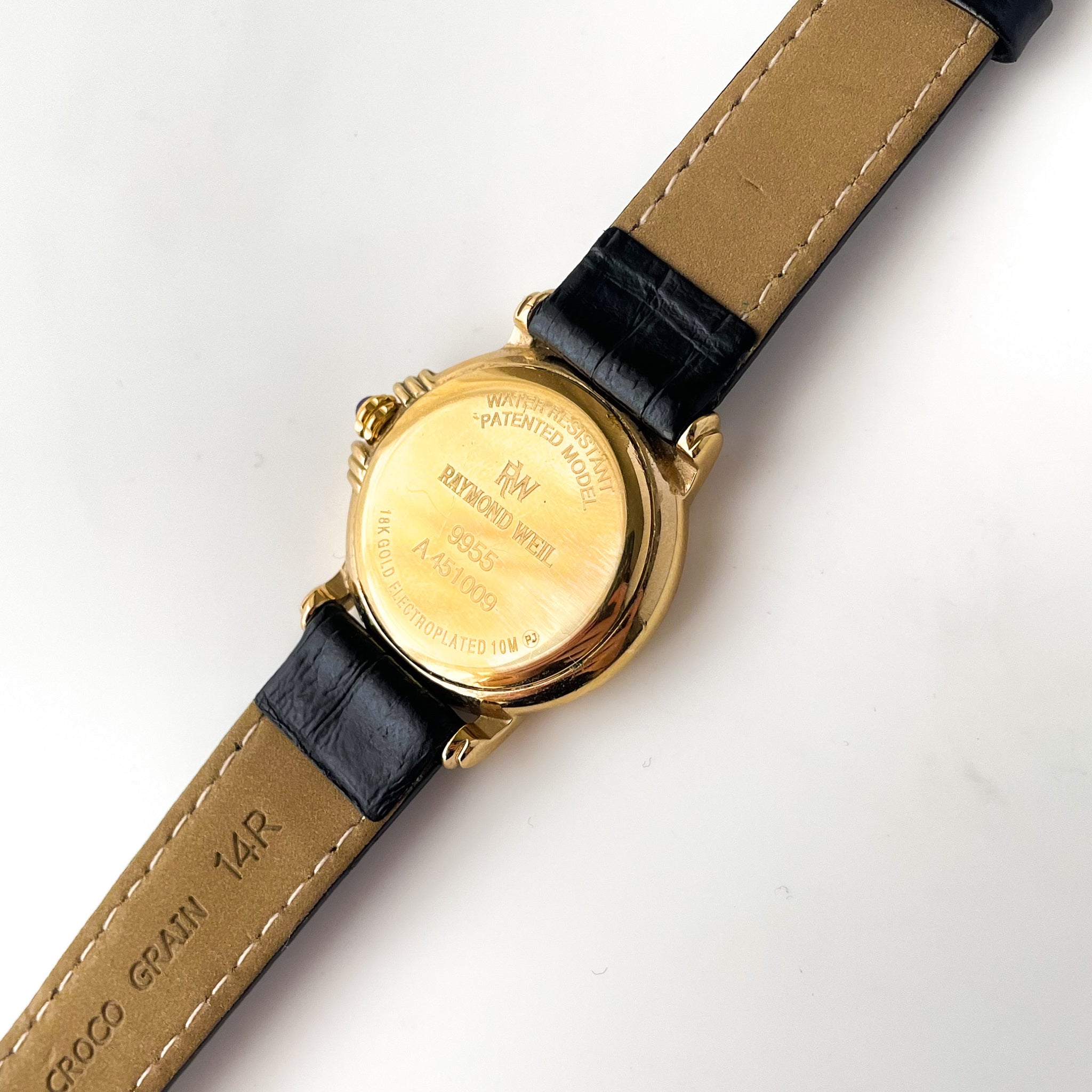 Vintage Ladies' Gold-Plated Raymond Weil Quartz Watch with
