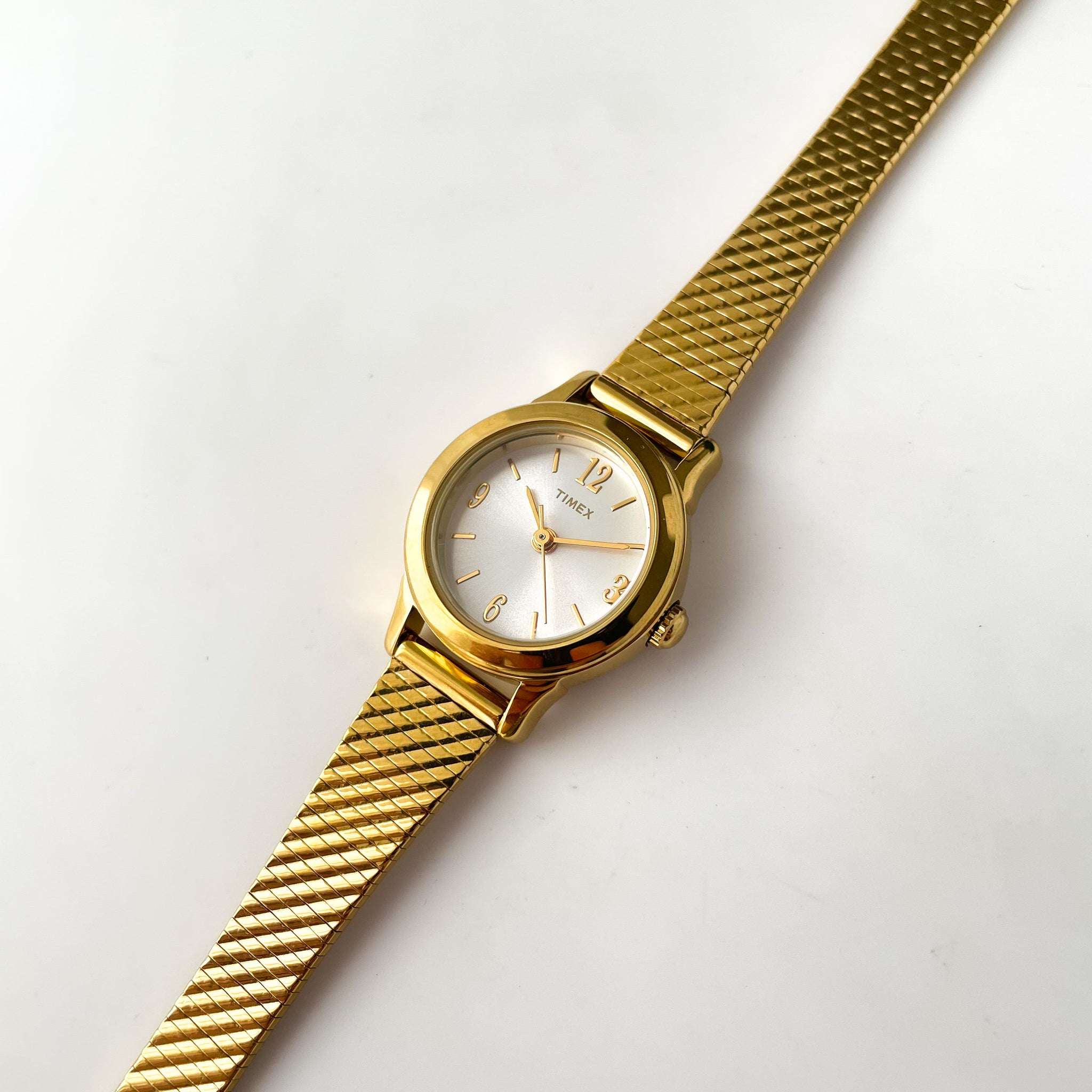 Timex quartz watch gold hotsell