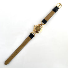 Load image into Gallery viewer, 90s Gold-Plated Gucci Watch with Black Leather Strap
