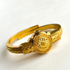 Vintage Gold-Plated Bucherer Mechanical Bangle Watch with Concealed