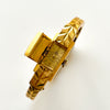 Vintage Gold-Plated Bucherer Mechanical Bangle Watch with Concealed