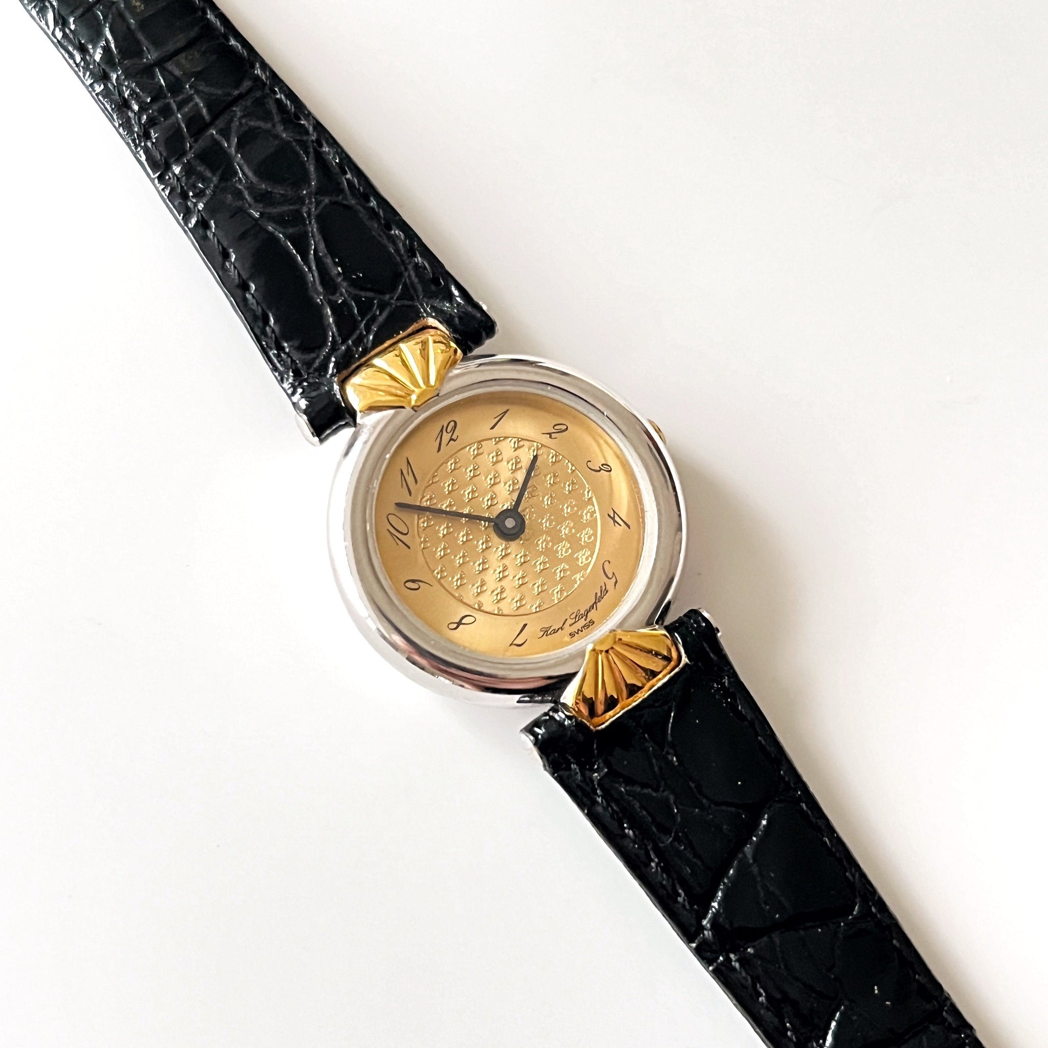 Vintage Two-Tone Karl Lagerfeld Quartz Watch with Black  display picture 1