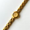 Vintage 1990s Gold-Plated Ladies' Seiko Quartz Watch With Intricate
