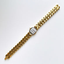 Load image into Gallery viewer, Rare Vintage 1990s 18ct Gold-Plated Ladies&#39; Seiko Quartz Watch With Mother of Pearl Dial and Sapphires
