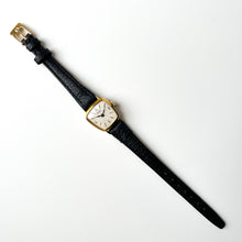 Load image into Gallery viewer, Gold-Plated Bifora Mechanical Watch with Gold Plated Case and Leather Strap
