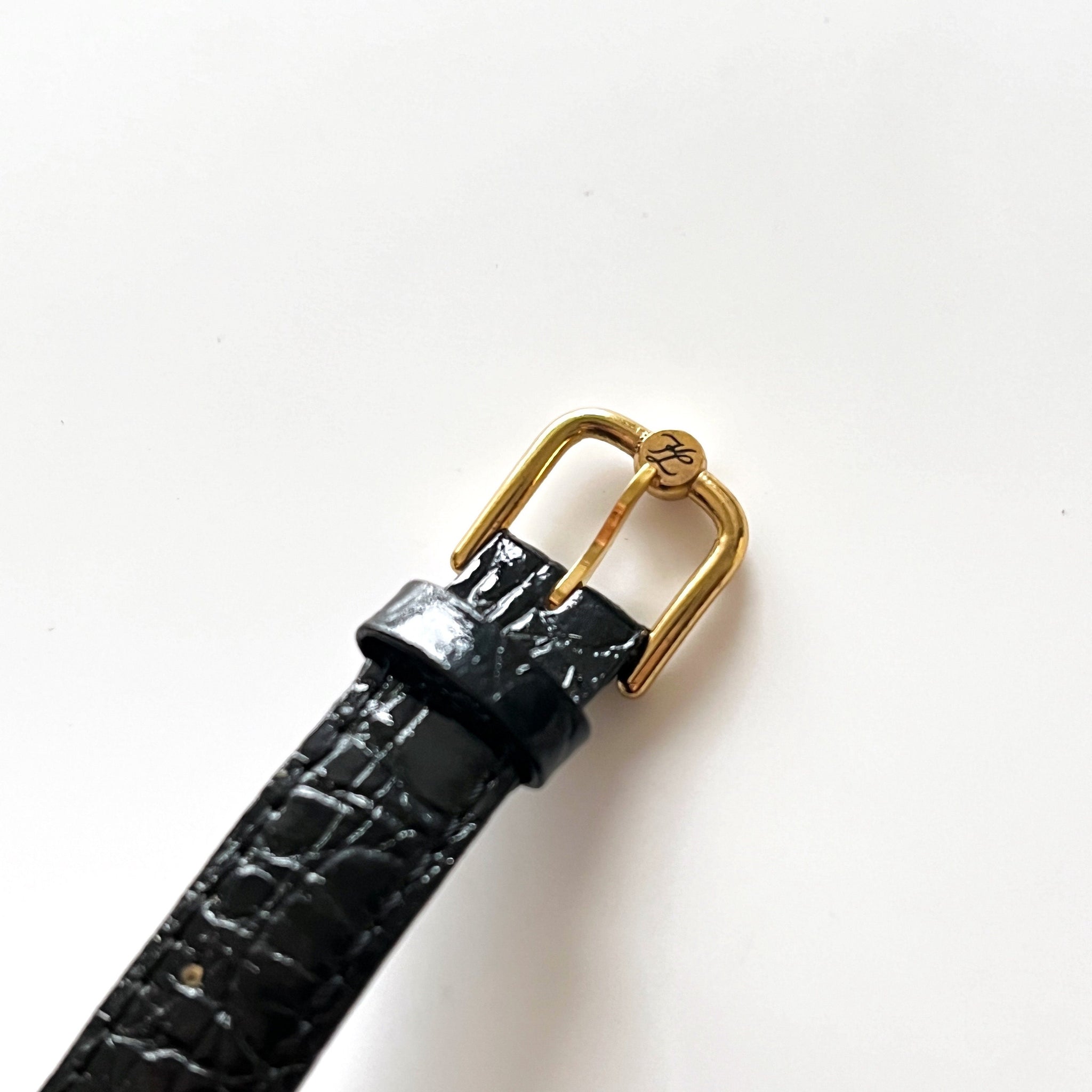 Karl Lagerfeld Women Watch Black Leather Band Gold Tone Case WristWatch Karl Lagerfeld Women main image 4