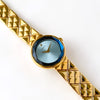Very Rare 1990s Gold-Plated Lassale (Seiko) Quartz Watch with Blue