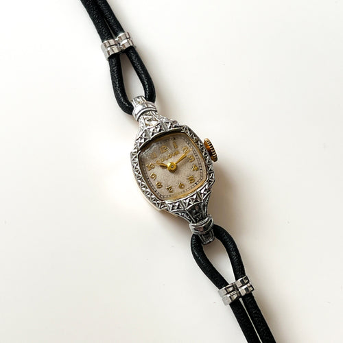 Vintage 1960 Ladies' Two-Tone Bulova Mechanical Watch with Cordette Strap