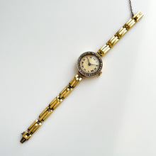 Load image into Gallery viewer, Antique 18ct Solid Gold Ladies Mechanical Watch with Diamond-Set Bezel
