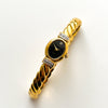 Rare 1990s Gold-Plated Lassale (Seiko) Articulated Bangle Quartz